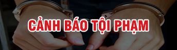 Banner cảnh báo tội phạm